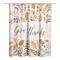 Give Thanks Fall Floral Shower Curtain
